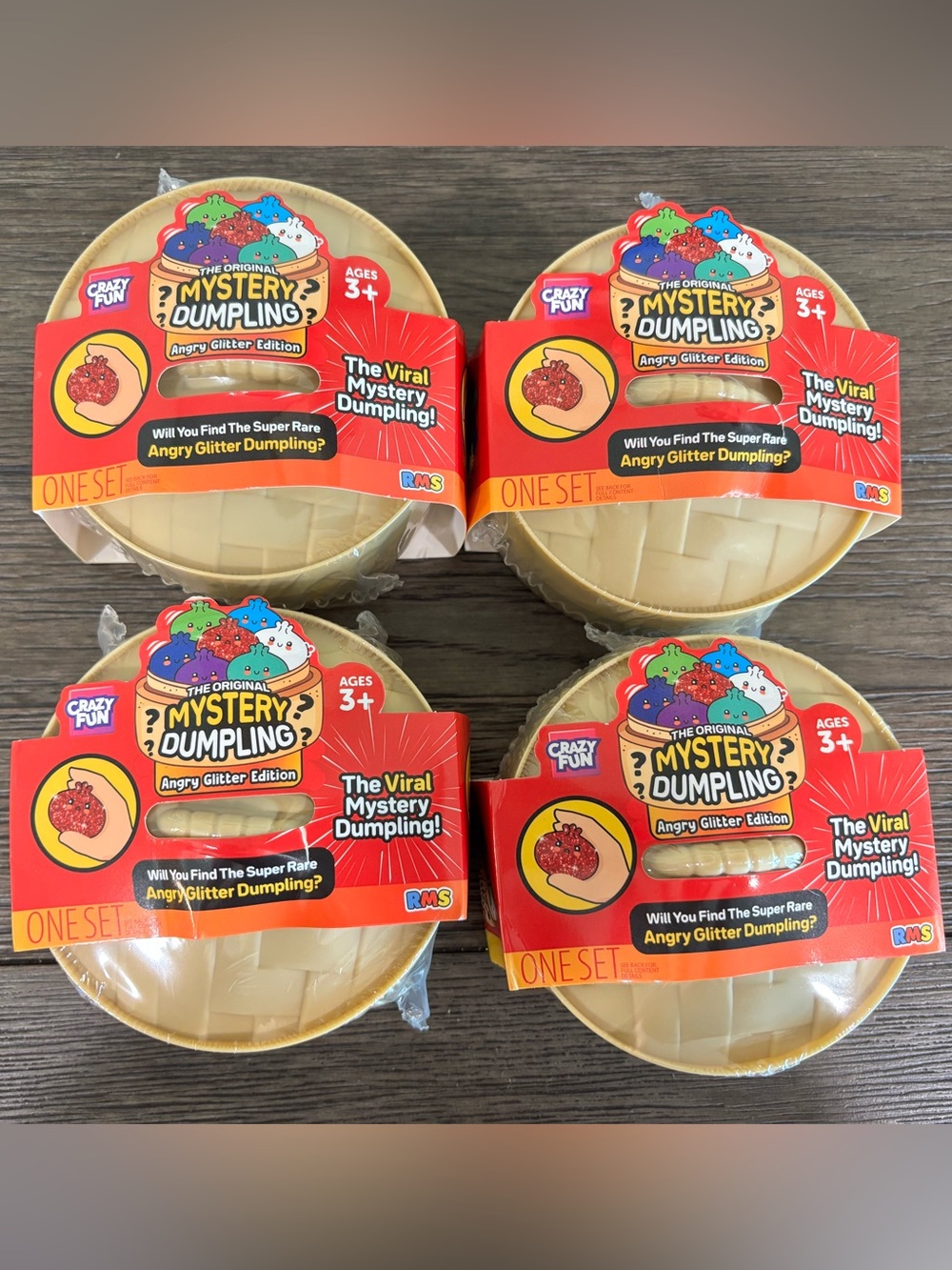 Mystery Dumpling Angry Glitter Edition RMS Five Below VIRAL Lot of 4!